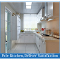 U Shape White PVC Kitchen Cabinet